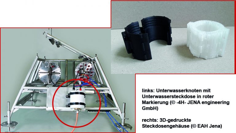 3D gedruckte Unterwassersteckdosengehäuse