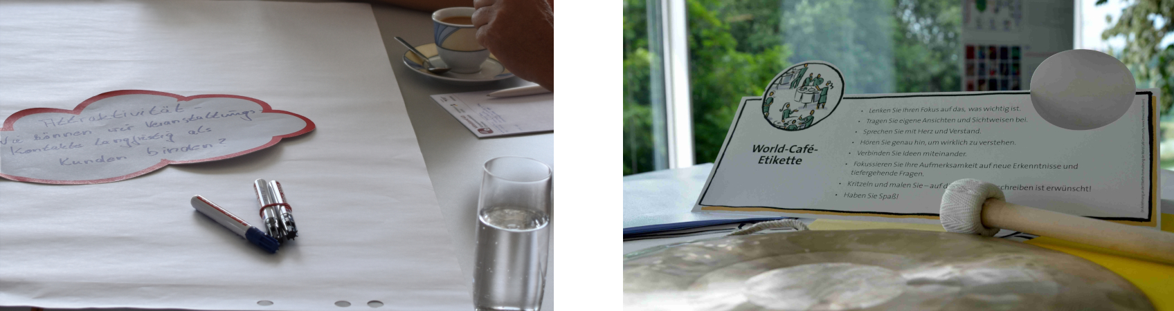 Worldcafe (© linkes Bild: Mittelstand 4.0-Kompetenzzentrum Ilmenau, © rechtes Bild: Mathias Eiber) 20180611 bildkombi worldcafe web
