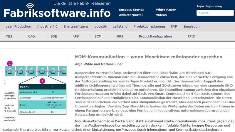M2M-Kommunikation (© Mittelstand 4.0-Kompetenzzentrum Ilmenau) 20190120 M2M Kommunikation