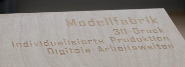 Laserbeschriftung funktioniert auch auf Holz