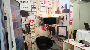 Messestand von Frank und Haueis GmbH(© Mittelstand 4.0-Kompetenzzentrum Ilmenau)
