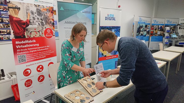 Stand des Mittelstand Digital Zentrums beim Technologieforum